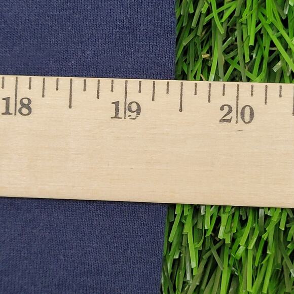 Vintage 90s Screen-Stars Shirt Women M/L 19x26 Navy-Blue USA - Picture 12 of 13